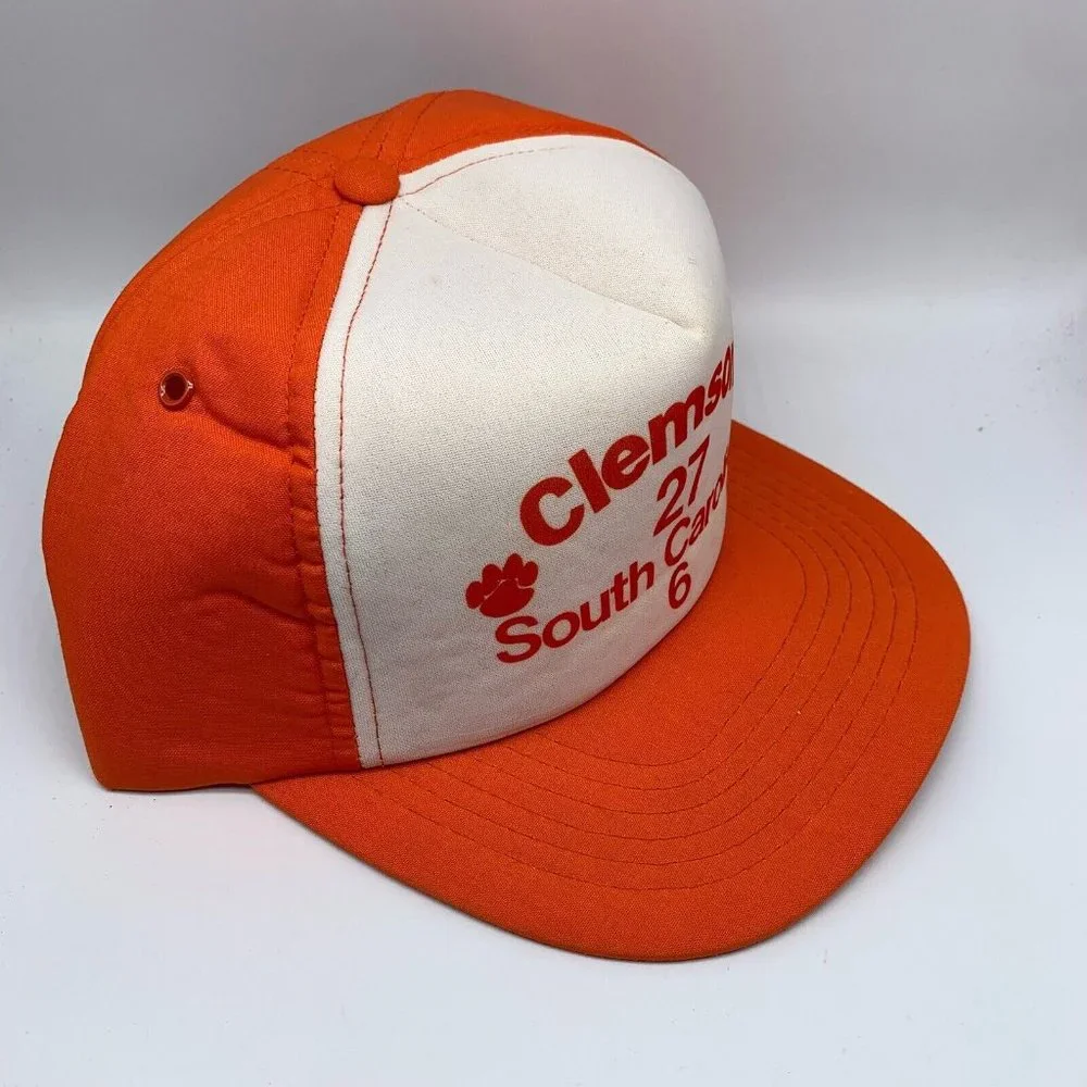 Vintage South Carolina Clemson Foam Yupoong Hat Snapback Cap Bradford Jeffcoat - Picture 3 of 8